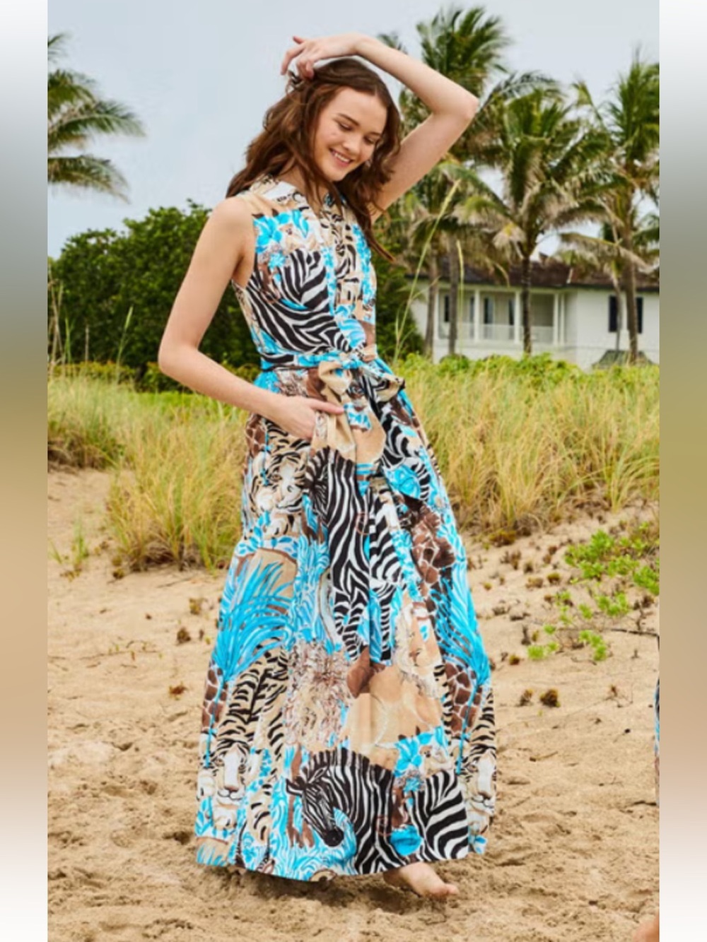 NWT Lilly PULITZER Marria Stretch Maxi Shirtdress - Picture 9 of 9